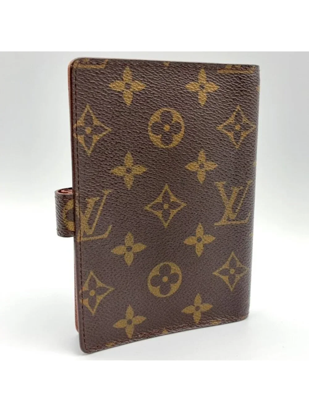 Louis Vuitton Agenda PM Leather Brown Cover Gold